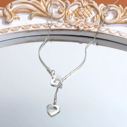 Elegant Double Heart Love Necklace